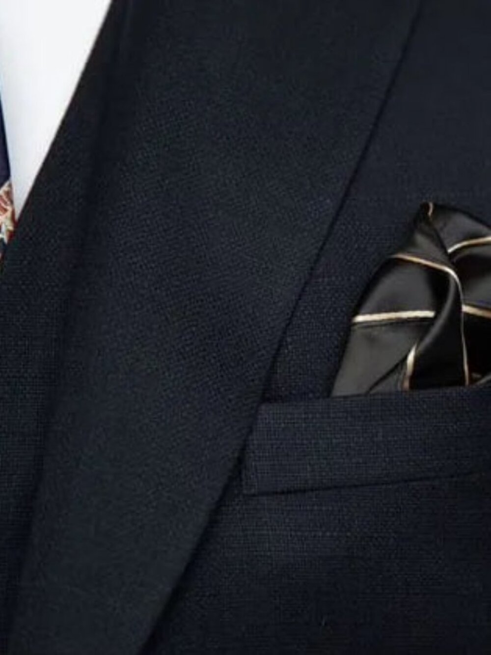 Men's Navy Blue 3-Piece Suit Set - Picture 3 of 4
